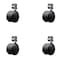 Service Caster 2-3/8'' Nylon Twin Wheel Caster with Corner Mounting Bracket , 4PK SCC-GR02S60-NYS-716-4-CB90-4 - alternate 1